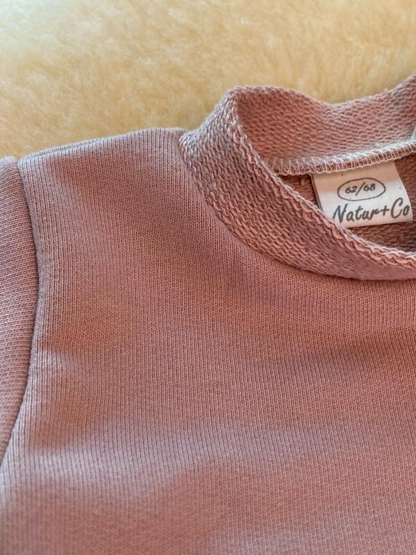 Sweatshirt mit Schulterknöpfung,  Farbe Puder